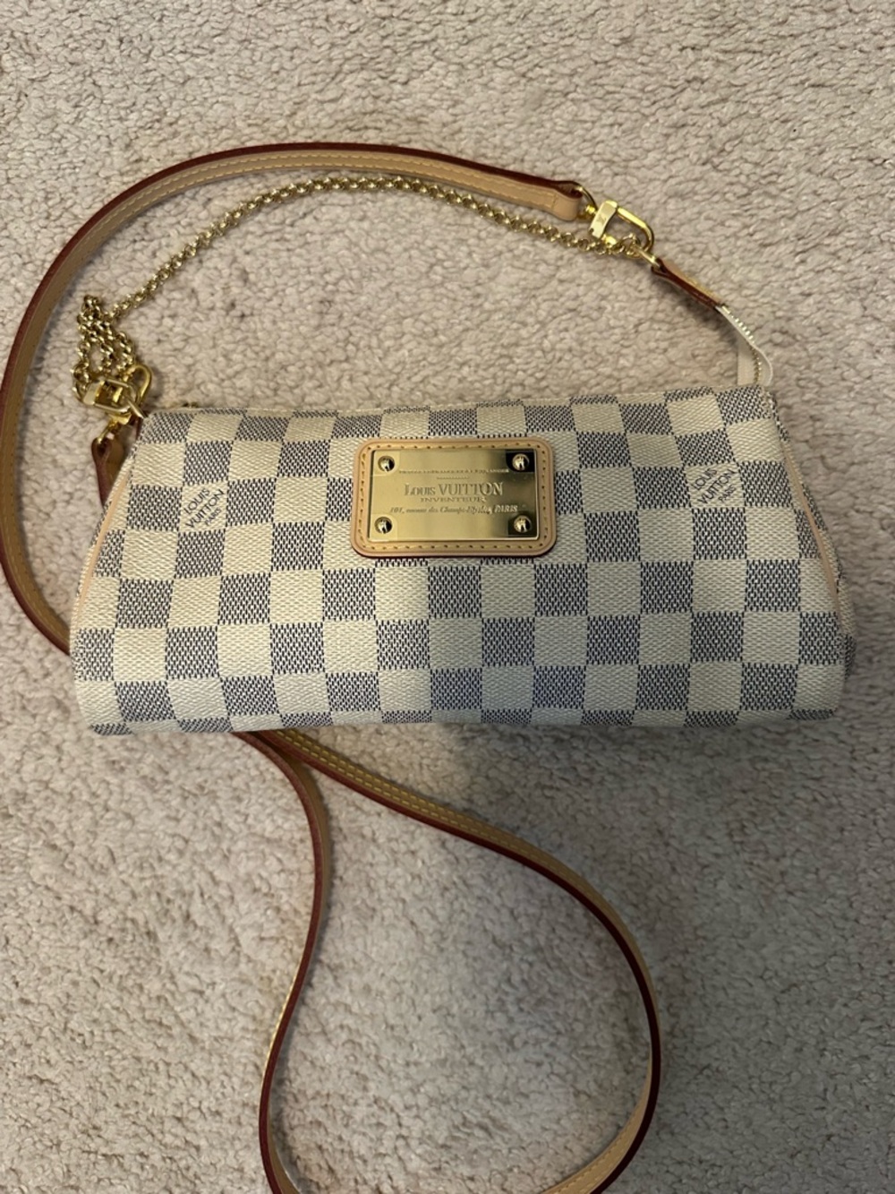 Louis Vuitton Damier Azur Eva Clutch